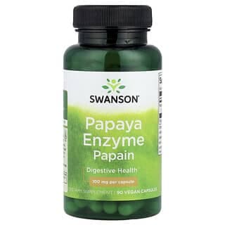 Swanson Vitamins, 木瓜酶木瓜蛋白酶全素膠囊,100 毫克,90 粒
