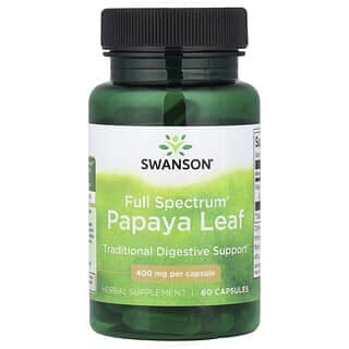 Swanson Vitamins, 多面木瓜葉,400 毫克,60 粒膠囊