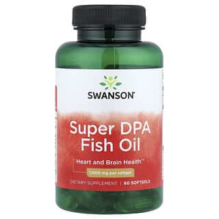 Swanson Vitamins, Super DPA 魚油,1,000 毫克,60 粒軟凝膠