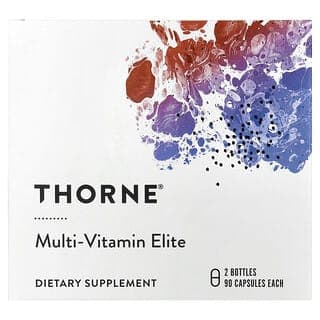 Thorne, 複合維生素精華,早晚使用,2 瓶,每瓶 90 粒膠囊