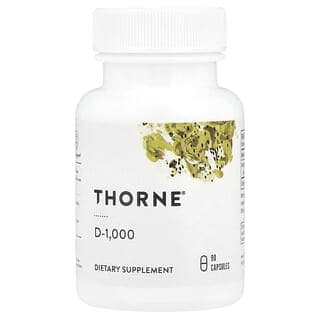 Thorne, D-1,000,90 粒膠囊(每粒膠囊 25 微克)