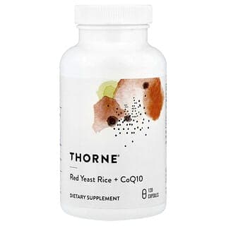 Thorne, 紅麴米 + 辅酶 Q10,120 粒膠囊