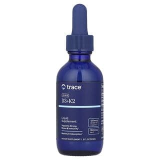 Trace, 離子型 D3 + K2,2 液量盎司(59 毫升)