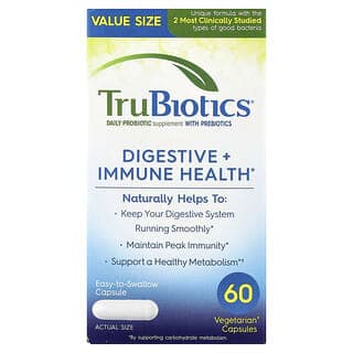 TruBiotics, 消化 + 機體抵抗健康,60 粒素食膠囊
