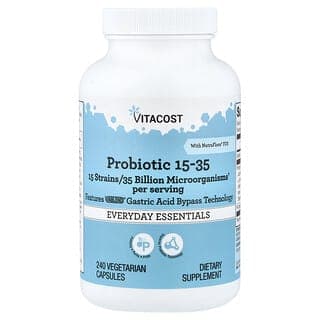 Vitacost, 益生菌 15-35 含 NutraFlora® 低聚果糖,240 粒素食膠囊