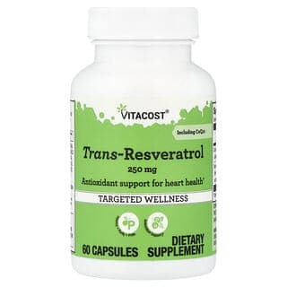 Vitacost, 反式白藜蘆醇加輔酶 Q10,60 粒膠囊