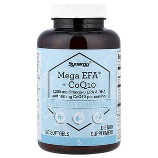 Vitacost, Synergy®, Mega EFA® + CoQ10, 120 Softgels
