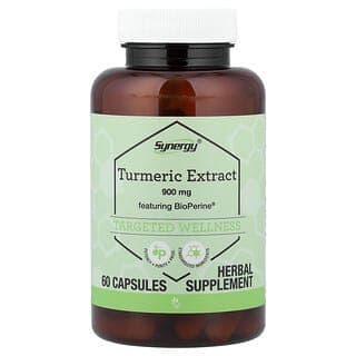 Vitacost, Synergy®, Turmeric Extract Featuring BioPerine®, 60 Capsules