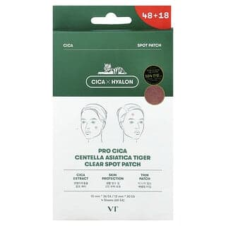 VT Cosmetics, Pro Cica 積雪草老虎淨痘貼,4 片裝,66 貼