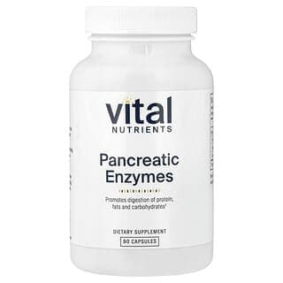 Vital Nutrients, 胰酶,90 粒膠囊