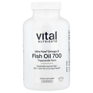 Vital Nutrients, Ultra Pure®,魚油 700,檸檬味,120 粒軟膠囊