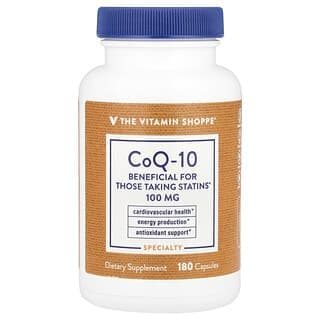 The Vitamin Shoppe, 輔酶 Q10,100 毫克,180 粒膠囊
