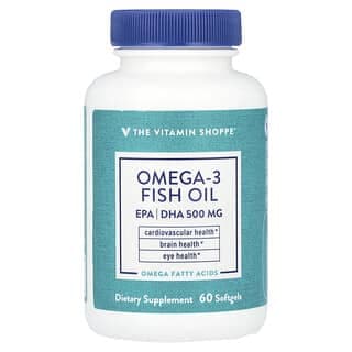 The Vitamin Shoppe, 歐米伽 3 魚油,1000 毫克,60 粒軟膠囊