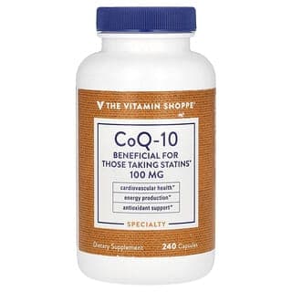 The Vitamin Shoppe, 輔酶 Q10,100 毫克,240 粒膠囊
