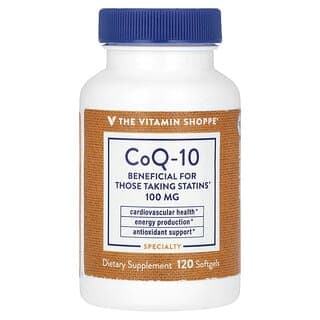 The Vitamin Shoppe, 輔酶 Q10,100 毫克,120 粒軟膠囊