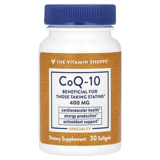 The Vitamin Shoppe, 輔酶 Q10,400 毫克,30 粒軟膠囊