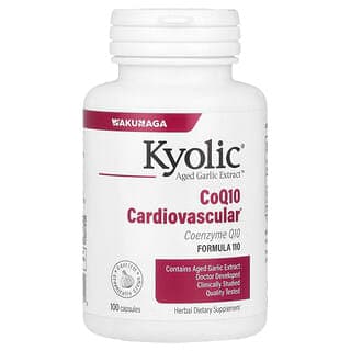 Kyolic, 心血管健康陳蒜提取物,輔酶 Q10,100 粒膠囊