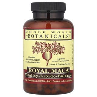 Whole World Botanicals, 皇室瑪卡®,500 毫克,180 粒凝膠膠囊