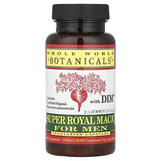Whole World Botanicals, Super Royal Maca,男性,500毫克,90粒素食膠囊