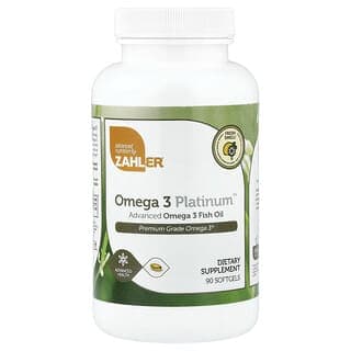 Zahler, 白金版 Omega-3,高級 Omega-3 魚油,90 粒軟膠囊(每粒軟膠囊 1000 毫克)