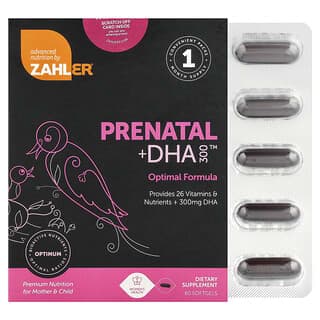 Zahler, Prenatal + DHA 300 特優效產前 DHA 軟凝膠,180 粒裝